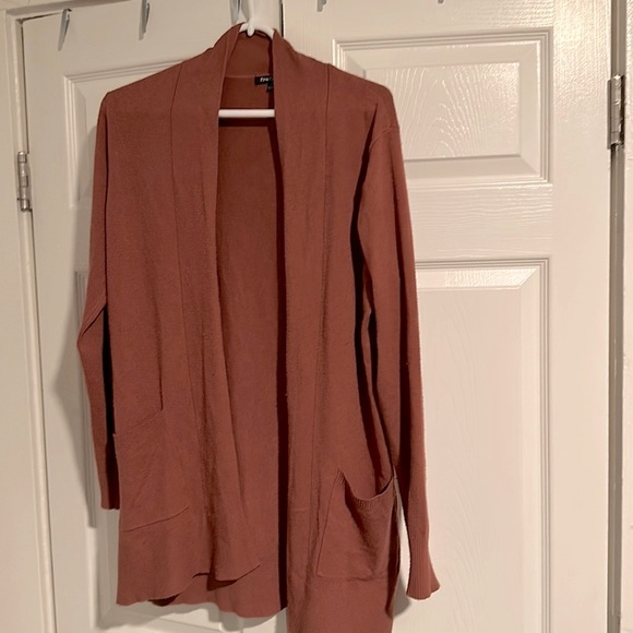 Pink Clover Women's Long Sleeve Open Front Pocket Cardigan Size large - Picture 1 of 4